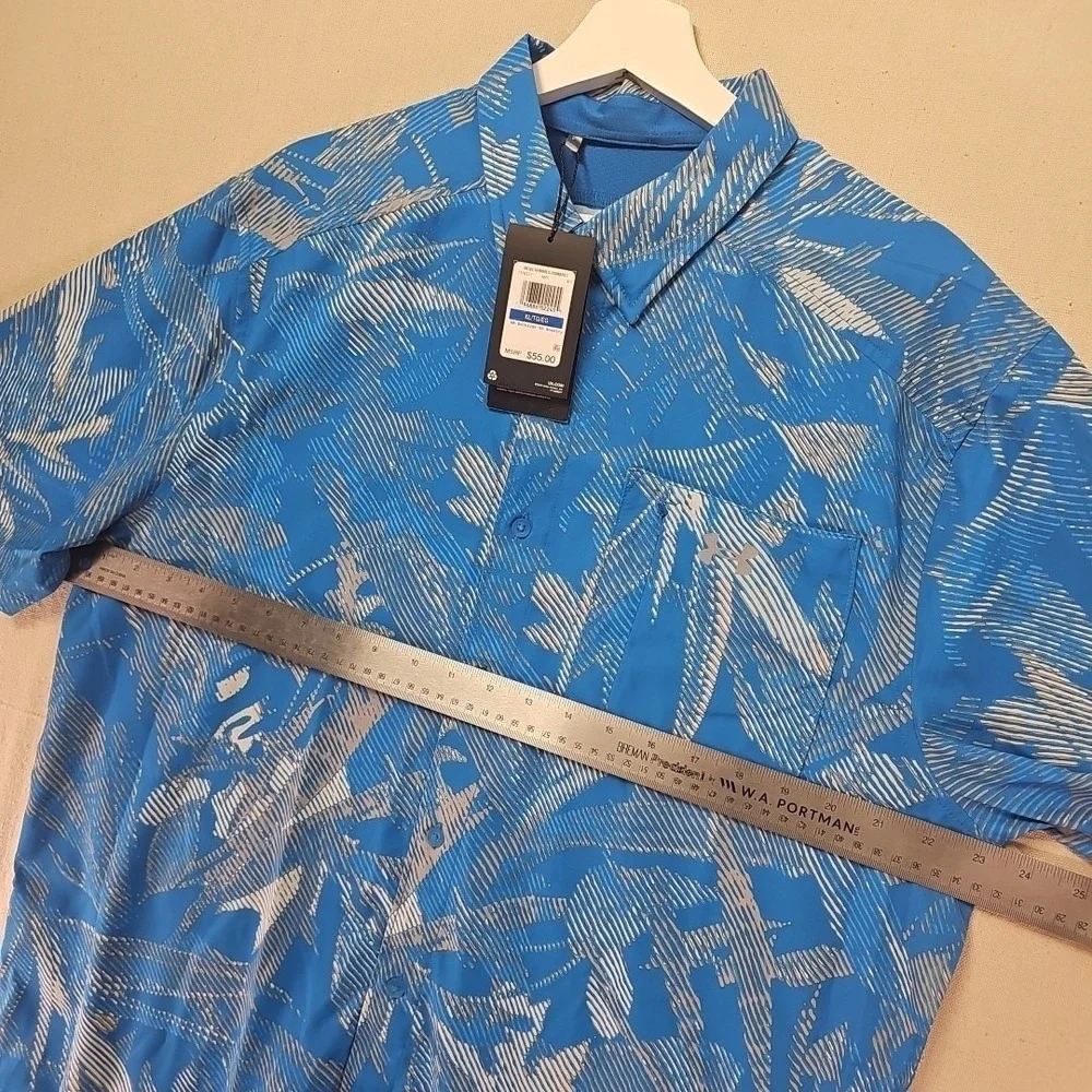 Under Armour Dockside Shirt Men's XL Floral Tropical Lightweight Golf Beach UA - Picture 3 of 9